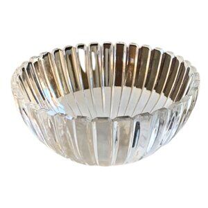 Vintage Tiffany & Co. Josef Ridel Fluted Crystal Bowl 1980s EUC